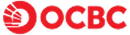 OCBC logo featuring a red geometric emblem beside the red OCBC wordmark