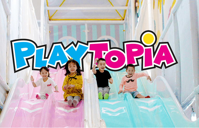 Playtopia brand architecture and identity work