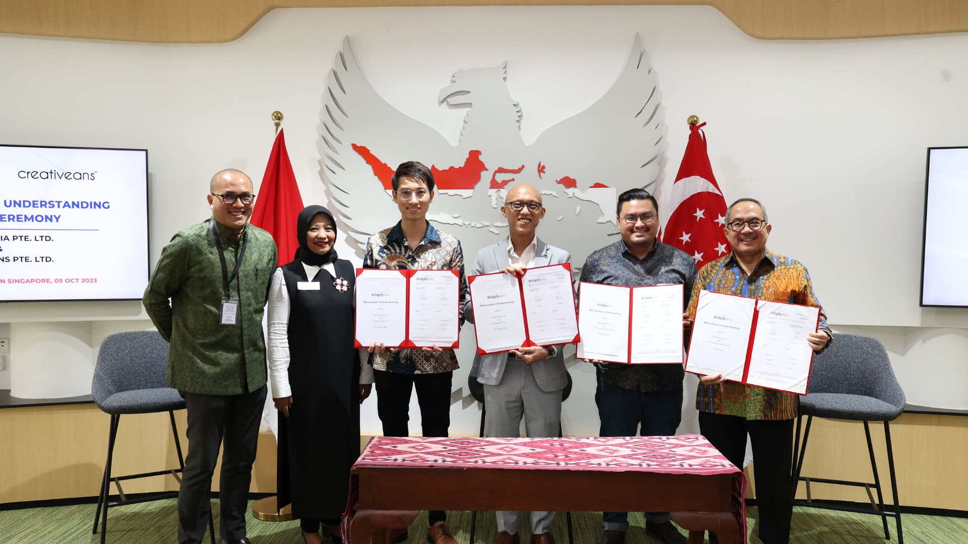 Creativeans Bridgify Asia MOU at Indonesia Embassy Singapore