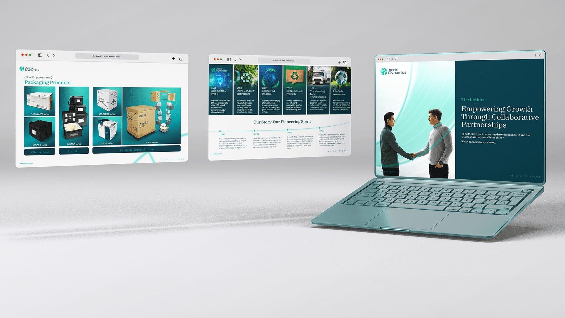 Aeris Website Design Singapore Branding Creativeans